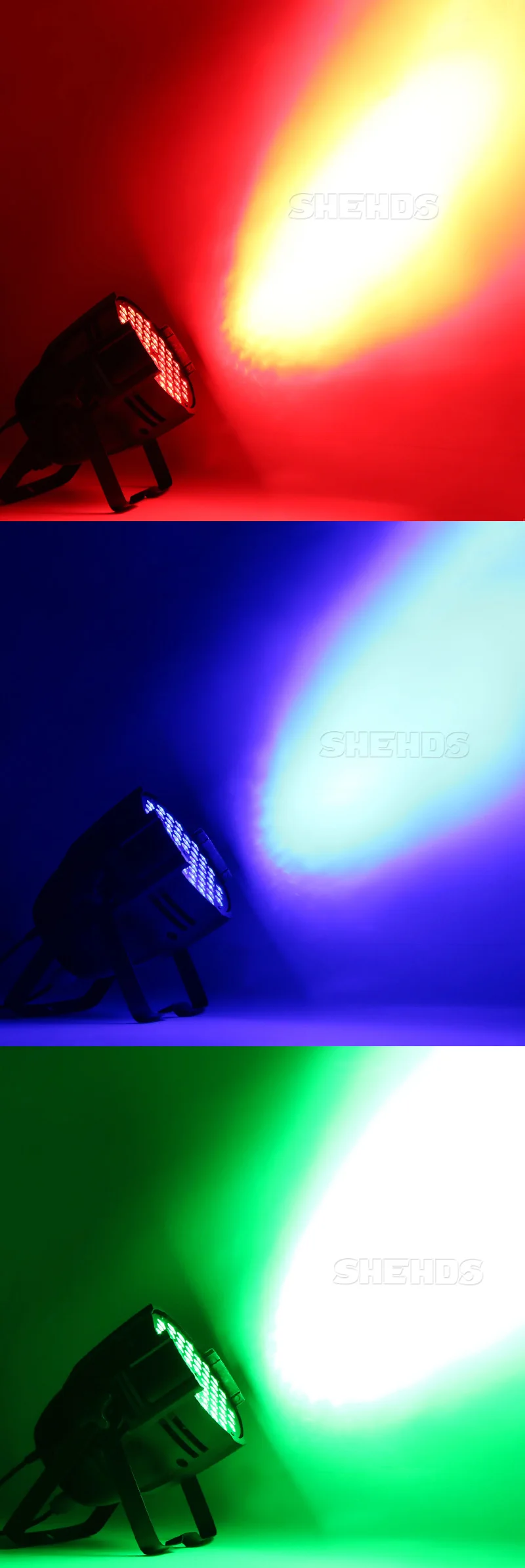 54x9 Вт RGB 3в1 светодиодный светильник, настенный, для мытья бара, вечерние, для дискотеки, шоу, освещение свадебной сцены, 486 Вт, точечный светильник, DMX Par, DJ лампа Escenario SHEHDS