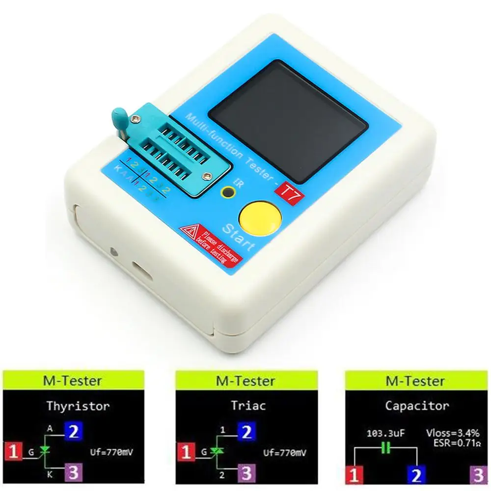 

LCR-TC1 3.5inch Colorful Display Multifunctional TFT Backlight Transistor Tester multimeter tools 40M