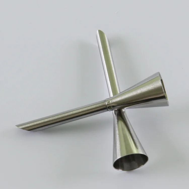 304 Stainless Steel Puff Decorating Nozzle Squeeze Flower Tip Squeeze Puff Cream Filling Flower Tip-(Single Pack