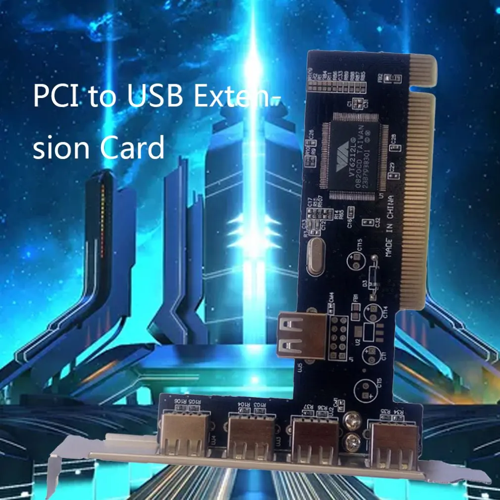 4 порта PCI-E к USB 2,0 концентратор PCI Express карта расширения адаптер конвертер USB2.0 бесплатный диск 5