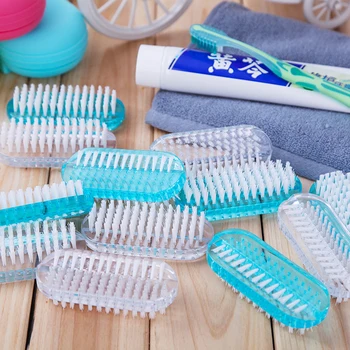 

Plastic Nail Cleaning Scrubbing Brush Double Sided Hand Nail Brush Cleaner