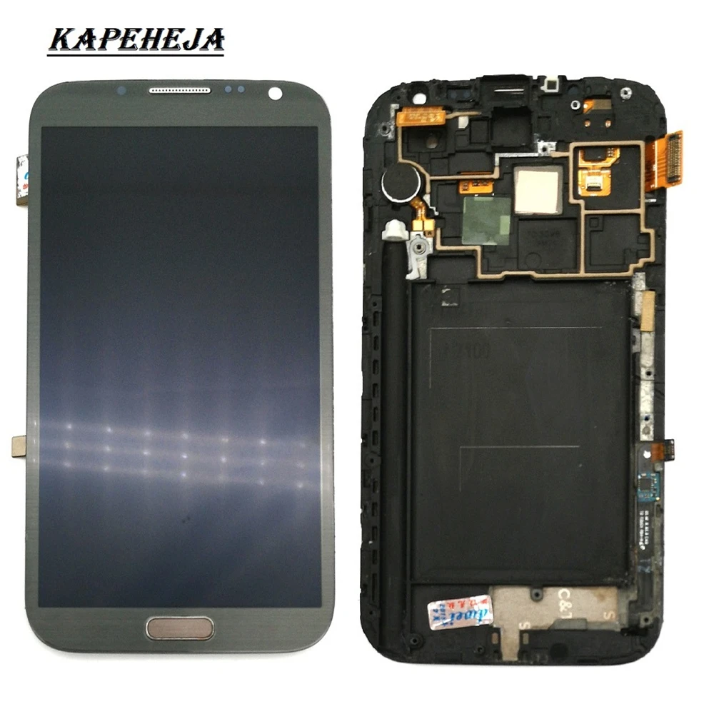 ЖК дисплей Super AMOLED 5 дюйма для Samsung Galaxy Note 2 N7100 N7105 с сенсорным экраном и