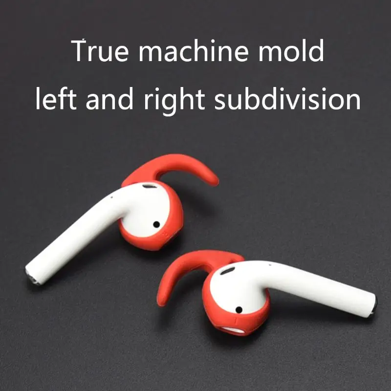 1 Pair Earbuds Cover In-Ear Tips Soft Silicone Skin Ear Hook Buds Replacement for Airpods Wireless Bluetooth Headset L41F