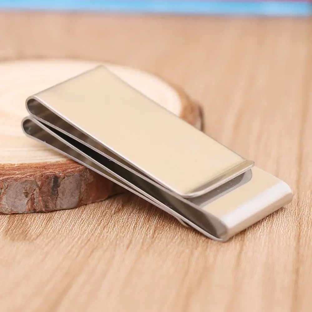 Men's Pocket Money Clip Dollar Metal Clamp Card Clips Card Purses 2022 New Fashion Women Metal Clamp For Money Cash Holder 6