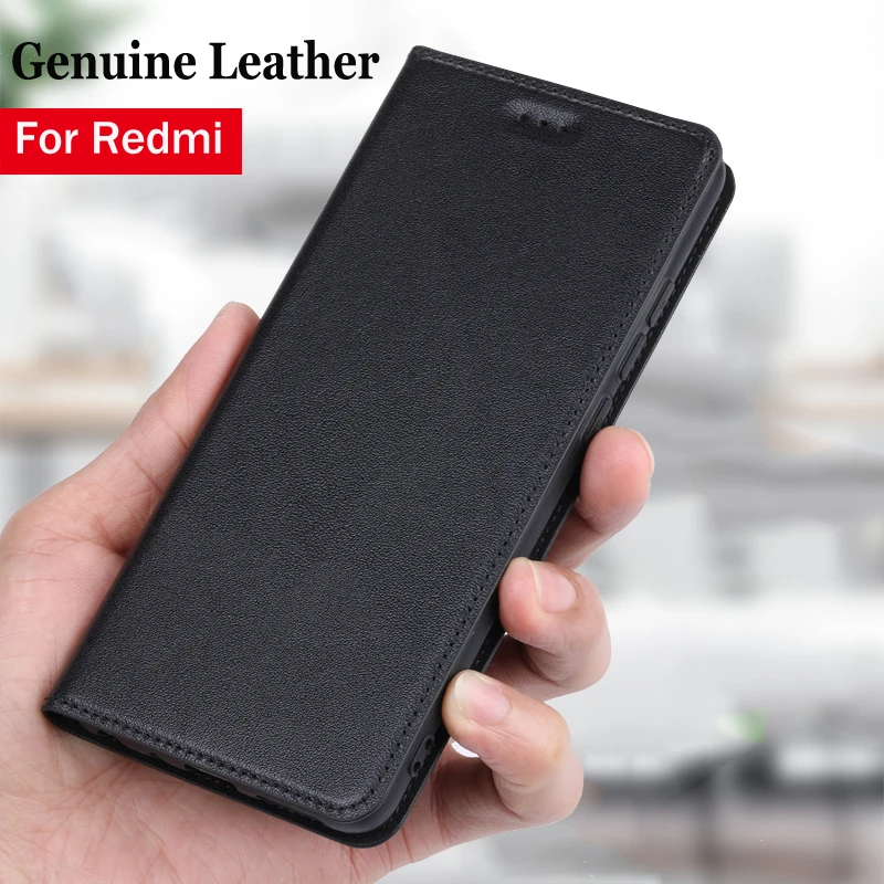 Чехол-книжка для Xiaomi Redmi Note 5 6 7 8 8a 8T 9 9a 9c 9t 9s 10 10s 10t K20 Pro Poco X3 NFC F1 из натуральной кожи |