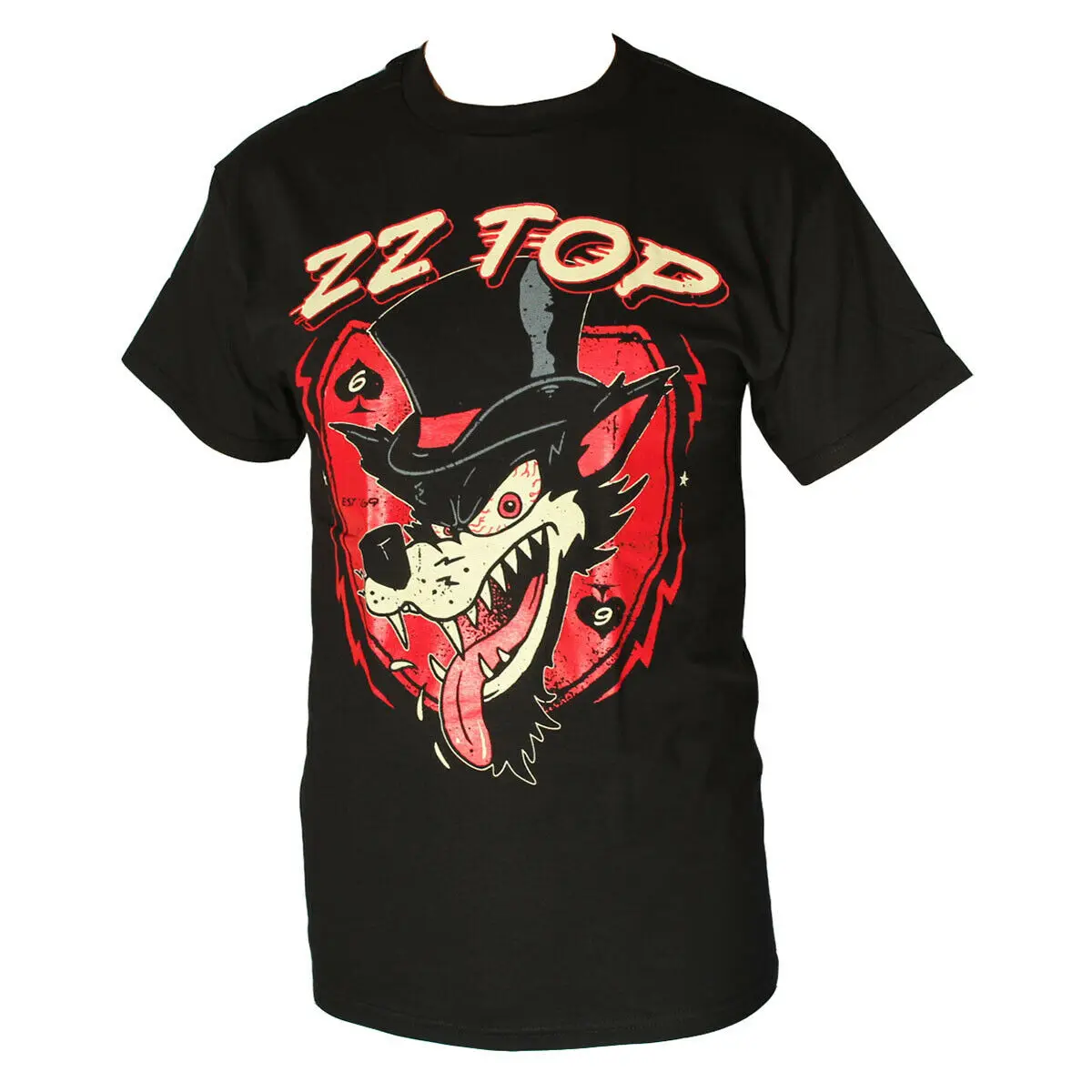 ZZ TOP WOLF Мужская футболка черного цвета | одежда