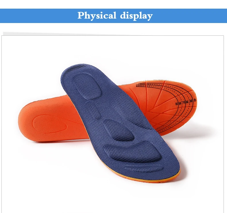 Спортивная стелька, 3D ортопедическая стелька с эффектом памяти, стельки для обуви, мужские и женские стельки с плоской подошвой, эластичные дышащие стельки для бега