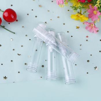 

2pcs 5/10/15ml Clear Empty Airless Vacuum Pump Bottle Refillable Plastic Lotion Travel