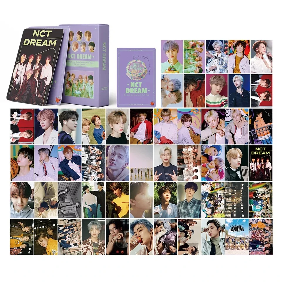 54pcs set 2020 nct lomo card high quality photo album card for fans collection kpop nct 127 dream photocard new arrivals wall stickers aliexpress