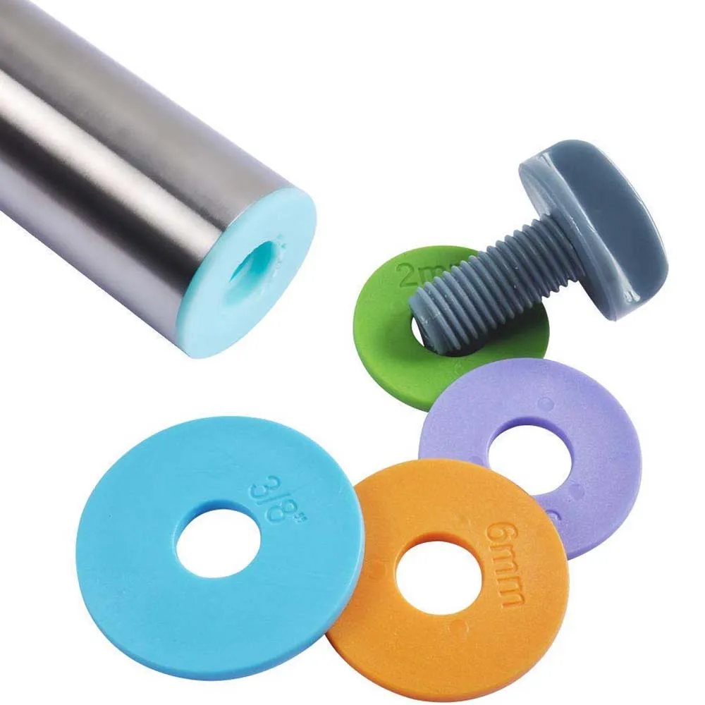 Силиконовый Пластиковый валик для помадки пирога печенья с регулируемыми