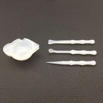 

DIY Tools Spoon Mix Scraper Cup Silicone Mold Dispenser Jewelry Making Accessories Epoxy Resin Mould Dried Flower Resin Crafts