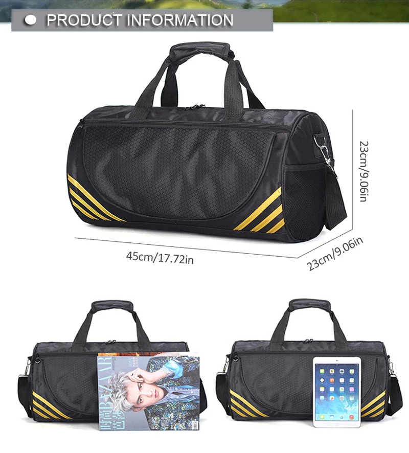 Спортивная сумка для путешествий на открытом воздухе водонепроницаемые нейлоновые спортивные сумки для тренажерного зала для мужчин и женщин тренировка фитнес Комфорт Йога плечевой цилиндр DXH