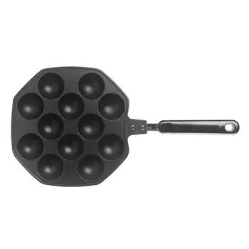 

12 Hole Aluminum Alloy Takoyaki Pan Plate Tray Octopus Ball Maker Kitchen Baking