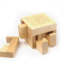 Деревянный для взрослых развивающий класс разблокировки Игрушки заусенцы головоломки любан замок скрытые правила классическая игрушка