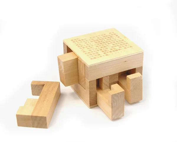 

Adult Wooden Educational Unlock Class Toy Burr Puzzle Luban Lock Hidden Rules Classical Toy
