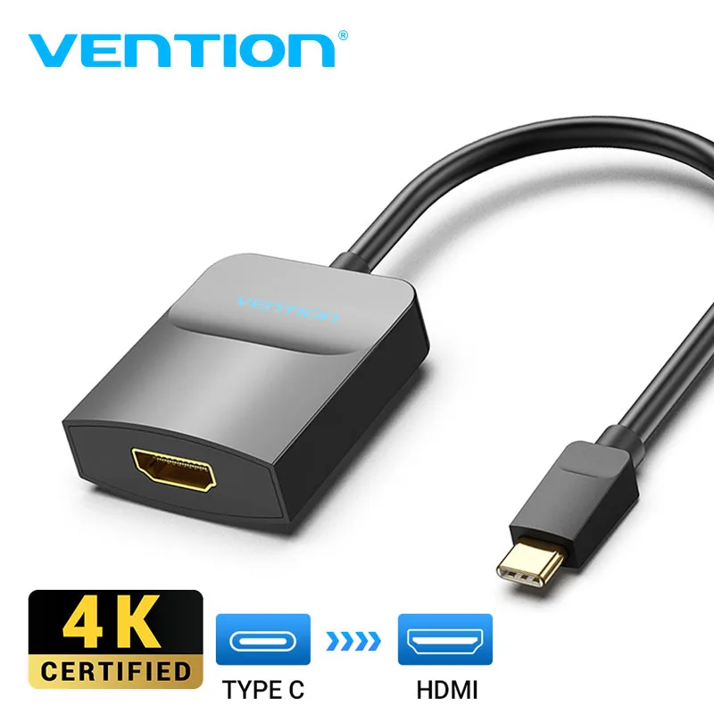 Vention Usb C Cavo Hdmi Tipo C A Hdmi Thunderbolt 3 Adattatore Per Macbook Samsung Galaxy S10/S9 Huawei Mate 20 P20Pro Usb-C Hdmi