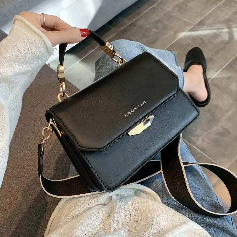 wide strap shoulder bag