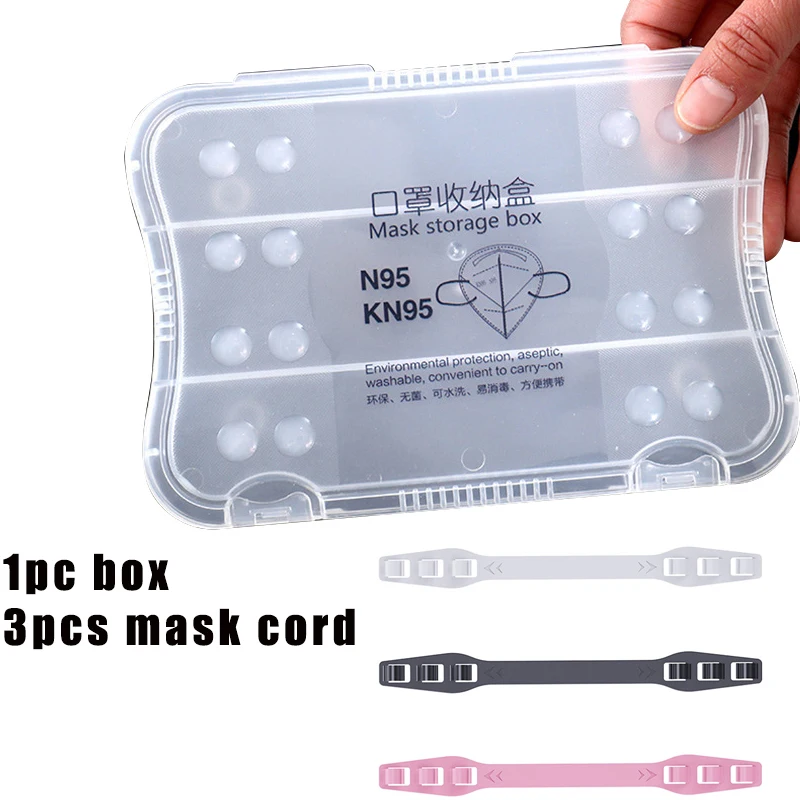 

Portable Dustproof Disposable Masks Box Face Masks Container Mask Storage Case Storage Cover Organizer Caja Mascarillas Guardar