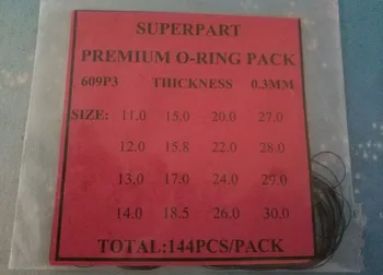 

0.3~0.8mm Diameter Watch Gaskets O-Ring Gaskets For Quartz Watches 144 Pieces