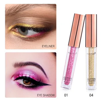 

12 colors Bright Shiny Eyeliner Liquid Moisturizing Glitter Eyeshaodw Shimmer Eyeliner Liquid Eye Liner Pen Eyes Makeup 3ml