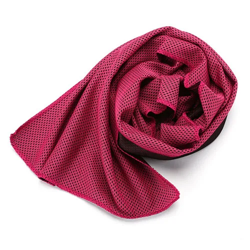 Rose red Летнее теплое полотенце с холодным ощущением, спортивное полотенце для улицы, полиэфирное охлаждающее полотенце, многоцветное домашнее изделие - Цвет: Rose red