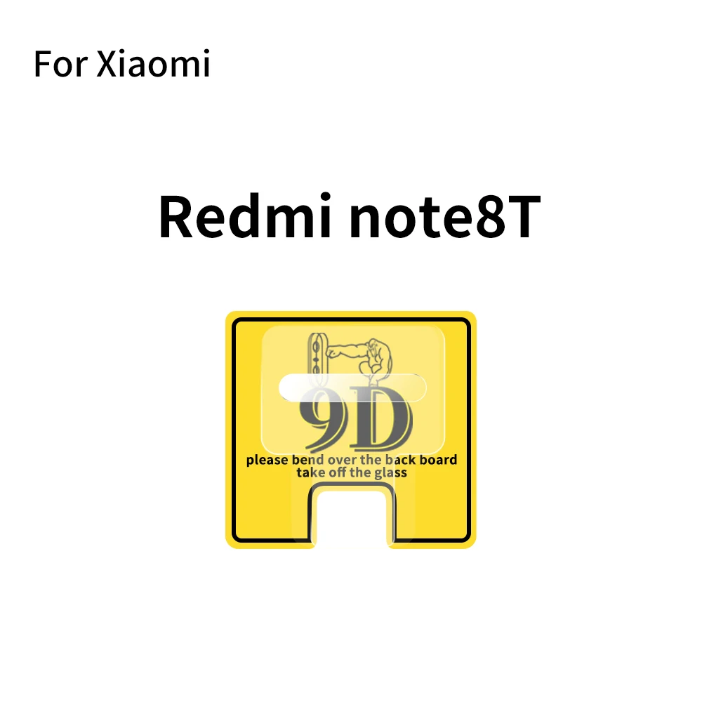 2 в 1 9D Камера объектив пленка Экран протектор для Redmi Note 7 8T 7A Pro закаленное Стекло