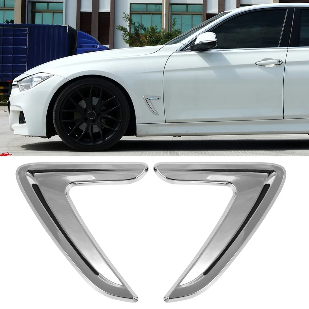 1 пара боковые зеркала автомобиля, устанавливаемое на вентиляционное отверстие в салоне автомобиля накладка крыло Стикеры для BMW 3 серии F30 2012- авто-Стайлинг Стикеры s