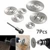 7Pcs/Lot Cutting Discs Mandrel HSS Rotary Circular Saw Blades Tool Cutoff Set Hot ► Photo 1/6