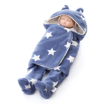 

Double Layer Baby Blanket Swaddle Wrap Soft Winter Thicken Infant Bedding Sleeping Bag Baby Supplies
