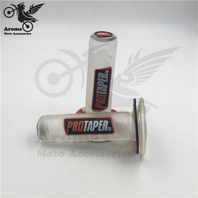 colorful transparent 24MM 22MM motorbike handle bar part racing professional accessories motorcycle handlebar for protaper husqvarna yamaha KTM motocross hand grips dirtbike grip pitbike ATV Off-road moto grip pit bike T-orange