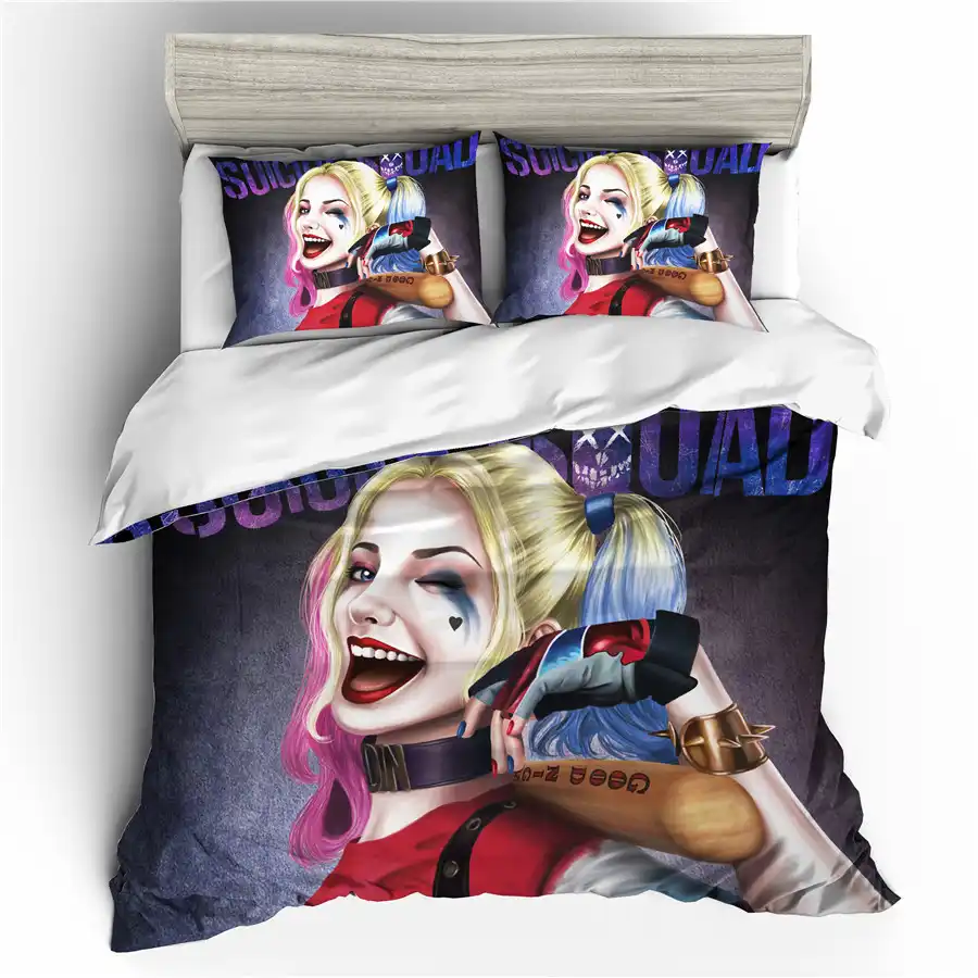 A Bedding Set 3d Printed Duvet Cover Bed Set Suicide Squad