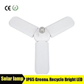 

36W E27 LED Bulb Light Cool White Folding Garage Lamp Deformable trefoil petals Light Fan Blade LED Light