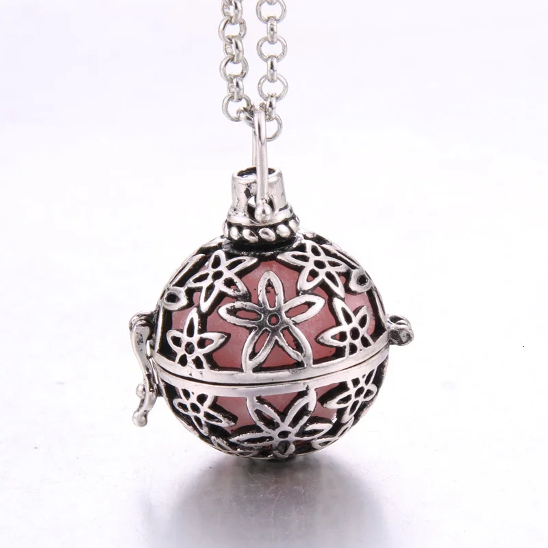 New Diffuser jewelry perfume cages Necklace Vintage Heart Necklaces Aromatherapy Essential Oil Pregnant Women Pendant necklace