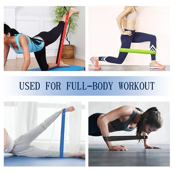 5pcs Yoga Resistance Bands Rubber Pull Band Set Fitness Equipment Pilates Sport Training Workout Elastic