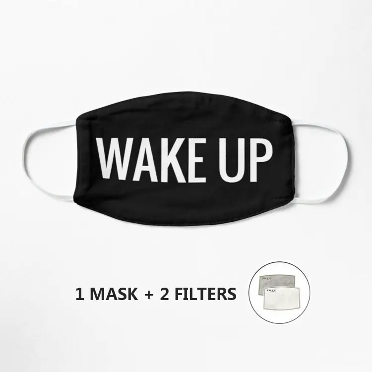 WAKE UP! До позднего времени. Маска с принтом моющаяся маска половина лица рот Mark Cospaly