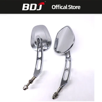 

BDJ Motorcycle Universal Rear Side Mirrors For Harley Road King Touring XL883 Sportster 1200 XL1200C Fatboy Dyna Softail 8MM