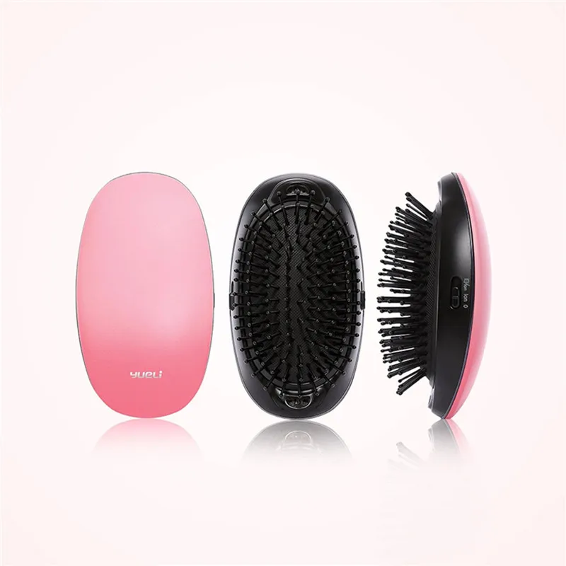 

Yueli Electric Ionic Hairbrush Portable Mini Portable Massage Hair Comb Anti-static for Women Styling