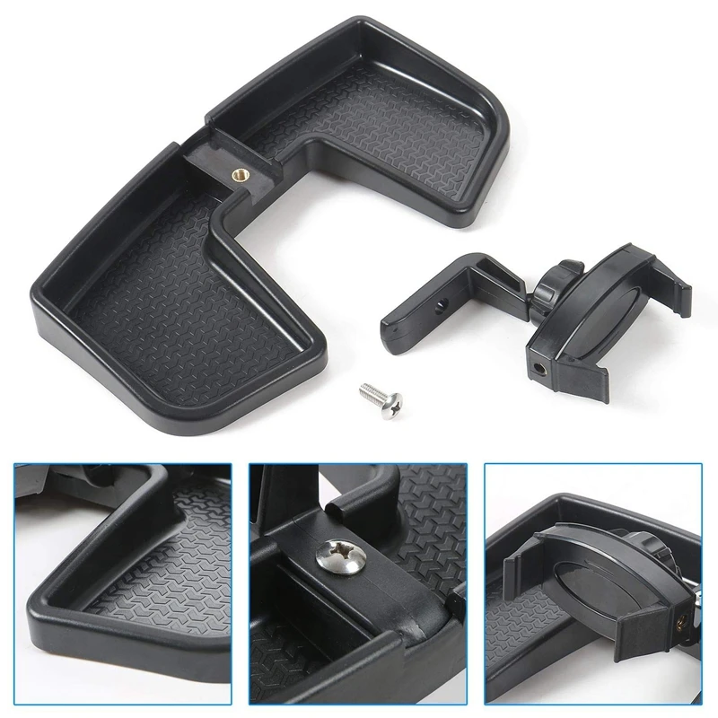 Dash Cell Phone Holder with Storage Tray for Jeep Renegade, Phone Bracket Organizer, Black