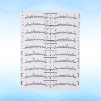 

100pcs Eyebrow Embroidery Curved Ruler Eyebrow Shaper Ruler