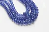 AAAA – perles rondes en Tanzanite à facettes pour la fabrication de bijoux, vente en gros, 58CM FPPJ, pierres précieuses naturelles ► Photo 2/4