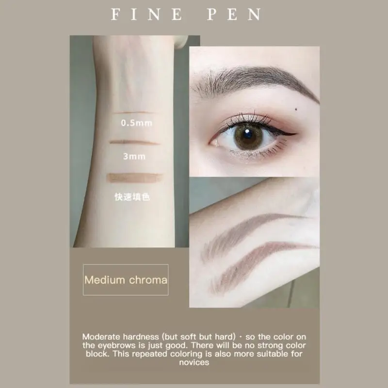 ダブルヘッドとブラシ眉ペンシル防水眉タトゥーデュアルユースロング持続眉化粧品tslm1 Eyebrow Enhancers Aliexpress