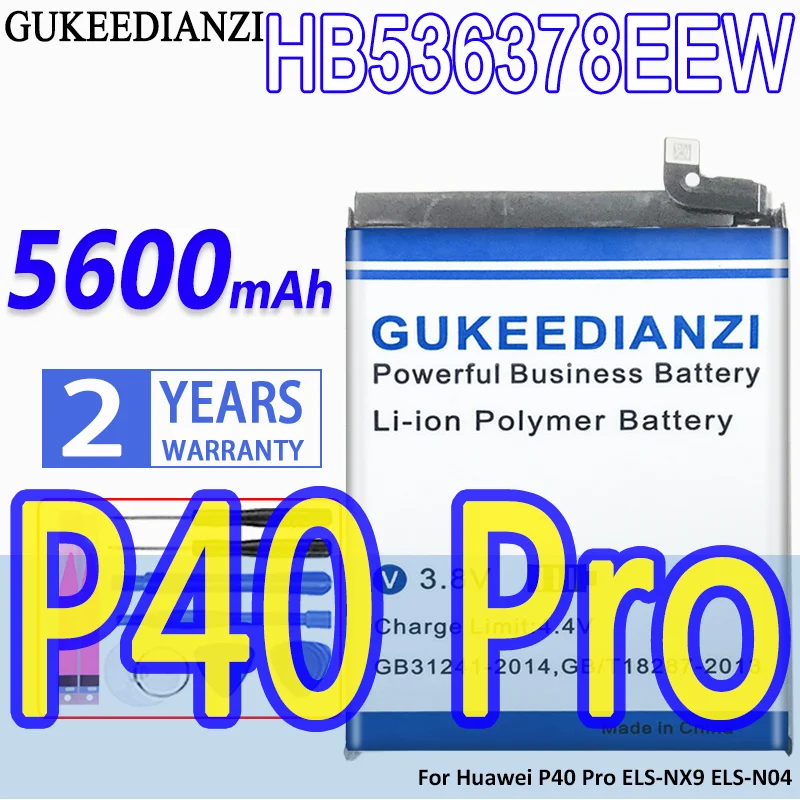 Аккумулятор GUKEEDIANZI высокой емкости HB525777EEW HB536378EEW 5600mAh Для Huawei P40 Pro | Мобильные