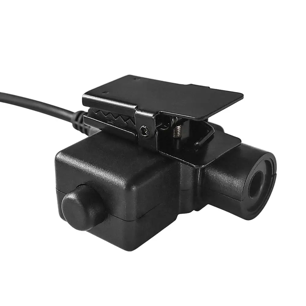 Tactical headset Adjustable Harness Military Airsoft Paintball Hunting Sniper Bowman Elite II Headphones + U94 PTT Kenwood Plug