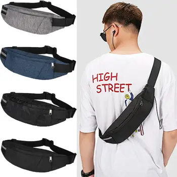

Mens Zipper Waist Bag Sling Messenger Shoulder Chest Bag Fanny Pack Backpack Hot