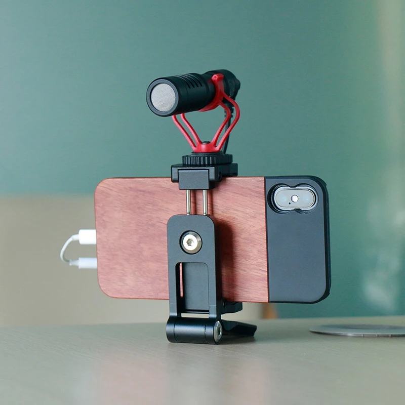  ST-05 Foldable Mini Phone Tripod Mount Adapter Vertical 360 Rotation Tripod Stand For Iphone X 8 7 