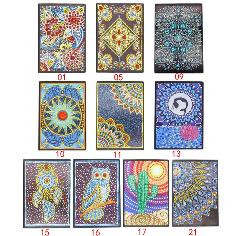 Creative DIY Diamond Painting Special Shaped Notebook Diary Book A5 Embroidery Cross Stitch Craft Gift DXAB | Канцтовары для офиса