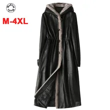 Aliexpress - 2021 new winter women leather garment sheepskin feather mink down coat