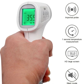 

Adult Baby LCD Digital Non-contact IR Infrared Thermometer Forehead Body Fever Meter Tool