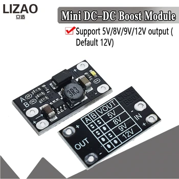 

1.5A Multi-function Mini Boost Module Step Up Board 5V 8V 9V 12V LED Indicator Diy Voltage Module 3.7V lithium battery boost