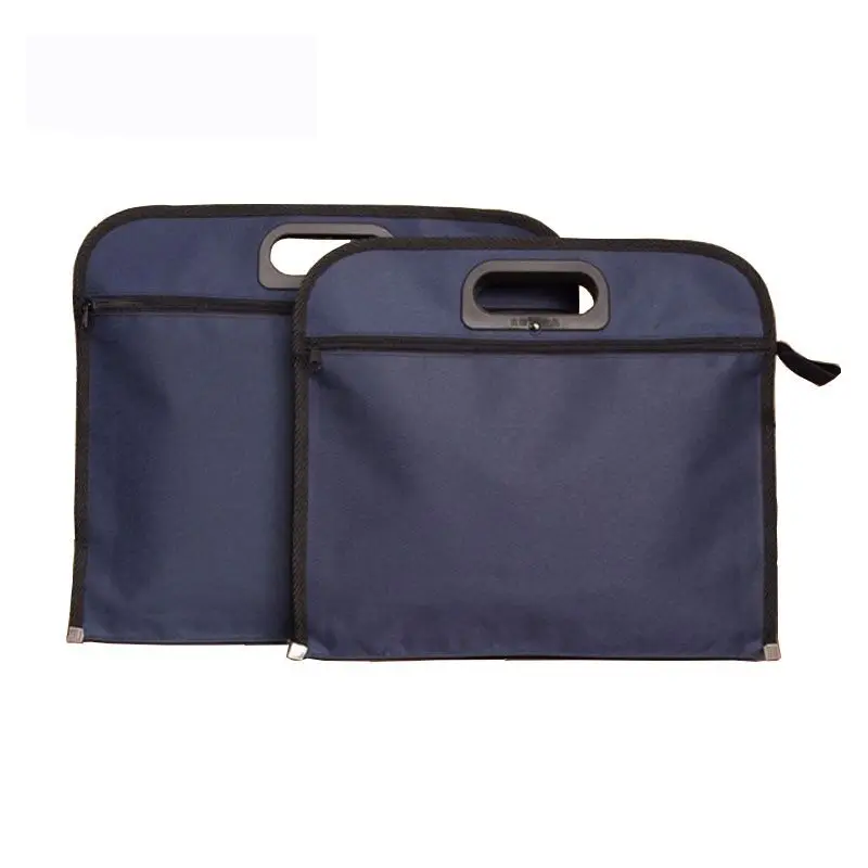 Ougger Средний портфель сумки синий холст модные классические сумки для мужчин для бизнеса